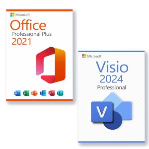 3 PC Office 2021 Professional Plus + Visio 2024 Professional