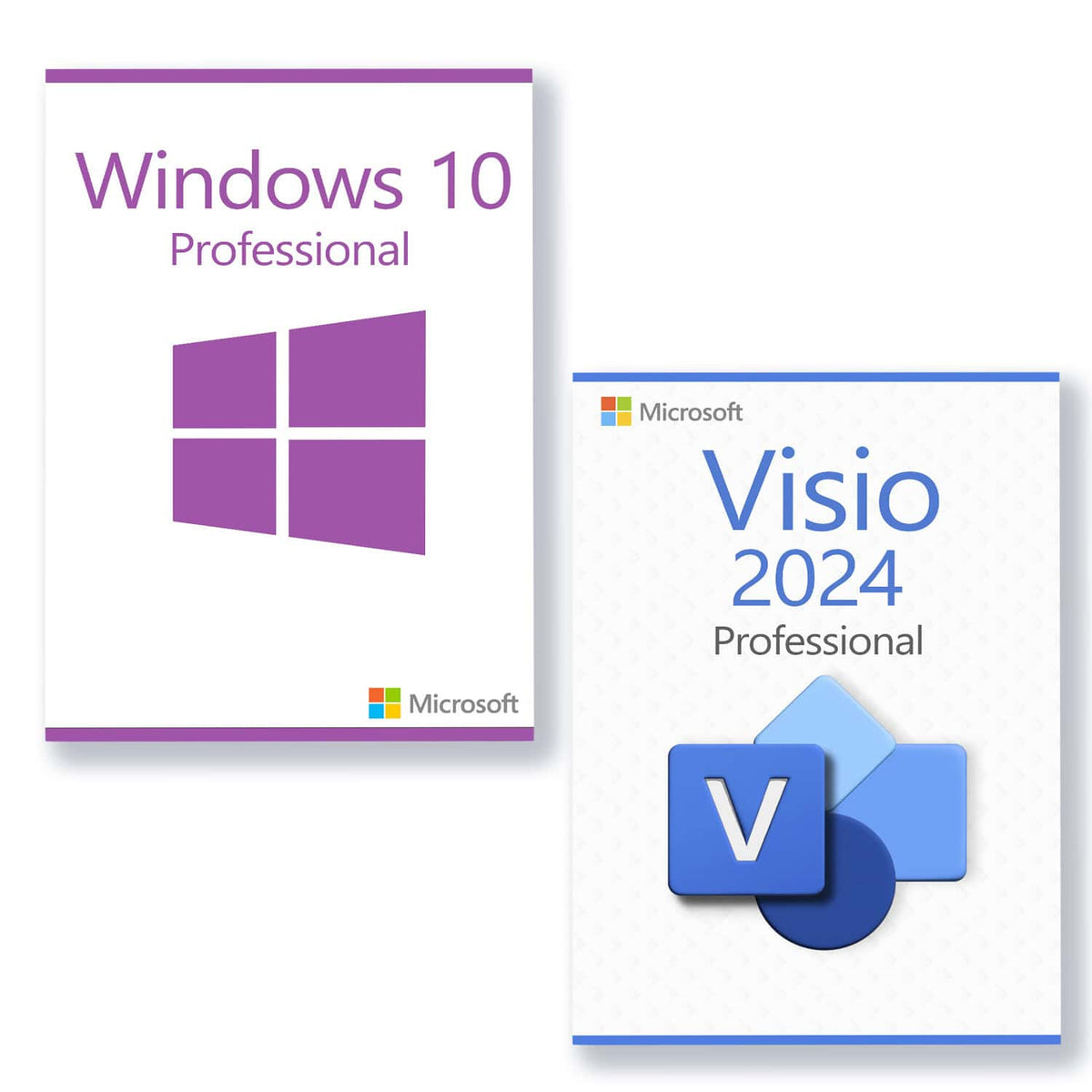 3 PC Windows 10 Professionale + Visio 2024 Professionale