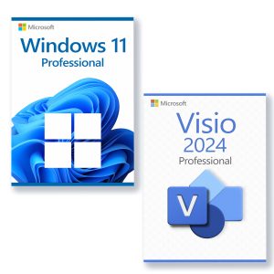 3 PC Windows 11 Professional + Visio 2024 Professional