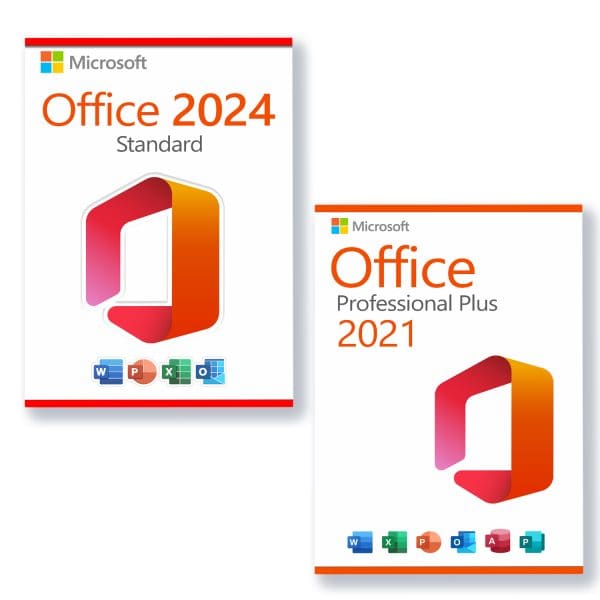 3 PC Office 2024 Standard + Office 2021 Professional Plus
